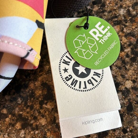 NEW Kipling Abstract Leave City Pack Backpack - Picture 3 of 7